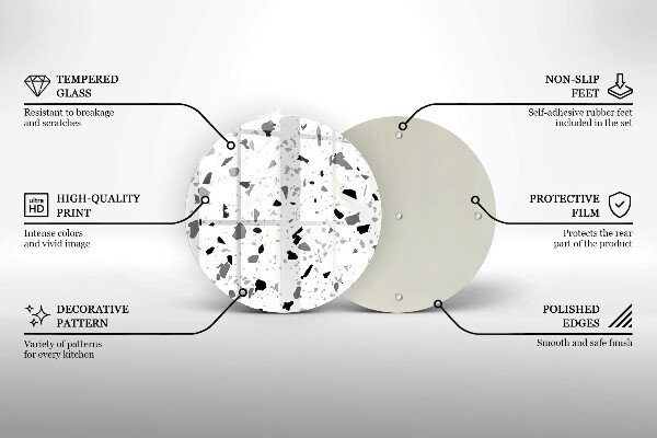 Skärbräda glas unik Dekorativt stengods