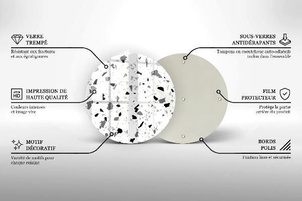 Skärbräda glas unik Dekorativt stengods