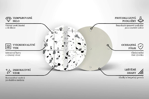 Skärbräda glas unik Dekorativt stengods