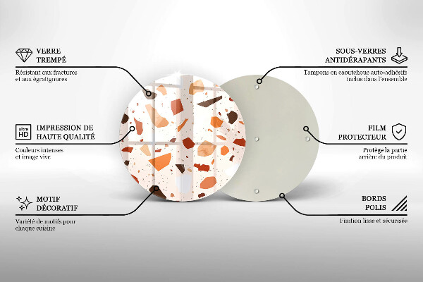 Skärbräda glas unik Dekorativt stengods