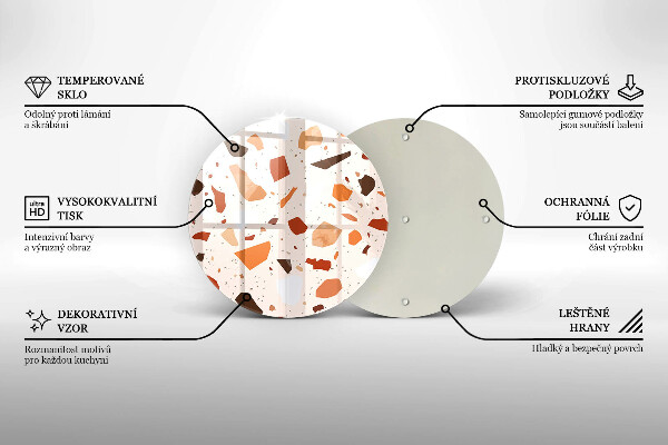 Skärbräda glas unik Dekorativt stengods