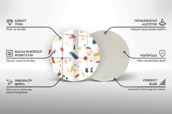 Skärbräda glas unik Dekorativt stengods