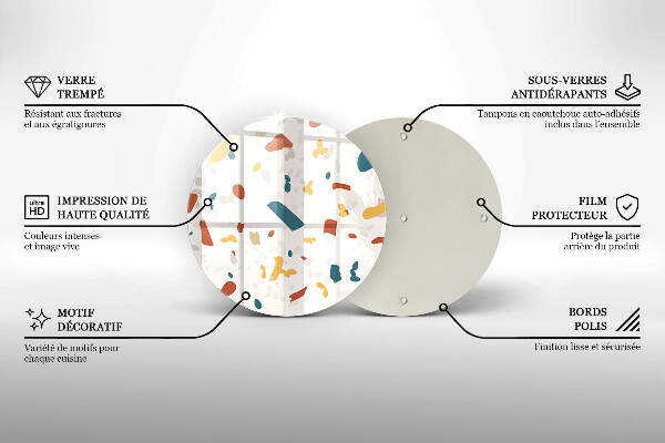 Skärbräda glas unik Dekorativt stengods