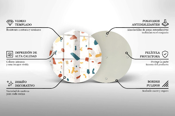Skärbräda glas unik Dekorativt stengods