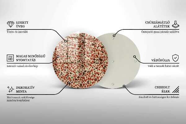 Skärbräda glas unik Fint stengods