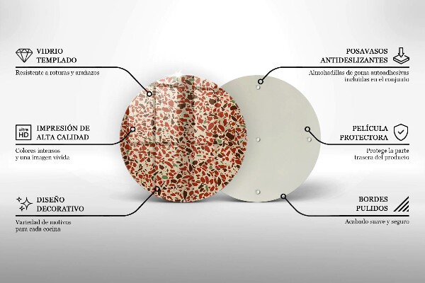 Skärbräda glas unik Fint stengods