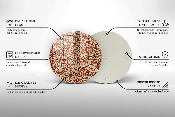 Skärbräda glas unik Fint stengods