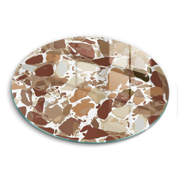 Skärbräda glas unik Sten dekorativa fläckar