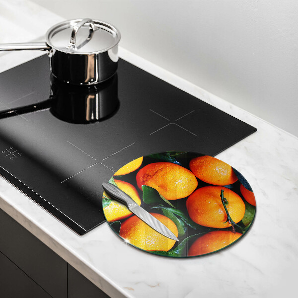 Skärbräda glas unik Orange frukt