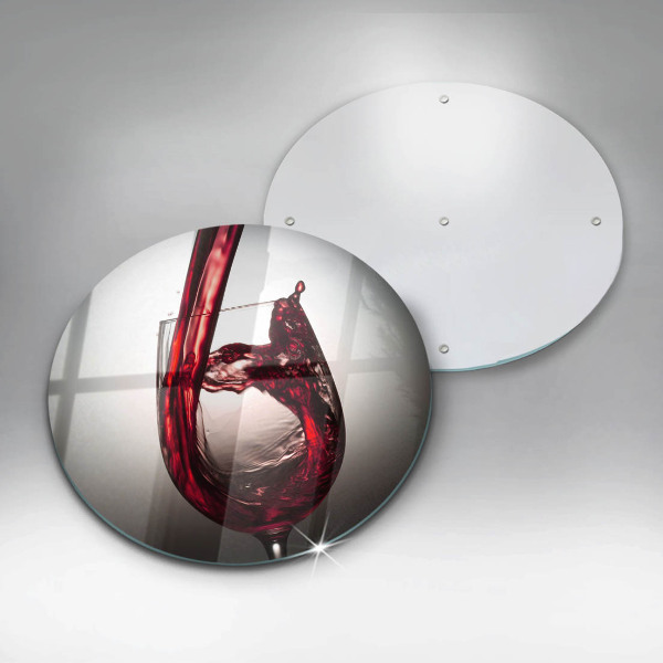 Skärbräda glas unik Glas och rött vin