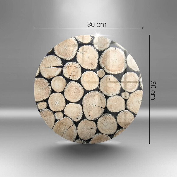 Skärbräda glas unik Trästammar