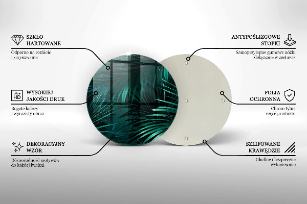 Skärbräda glas unik Vilda djungellöv