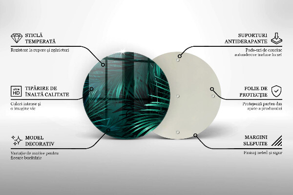 Skärbräda glas unik Vilda djungellöv