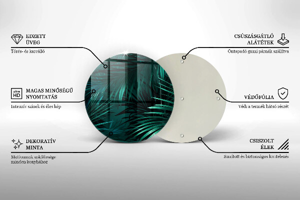 Skärbräda glas unik Vilda djungellöv