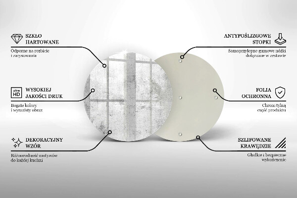 Skärbräda glas unik Betongstruktur