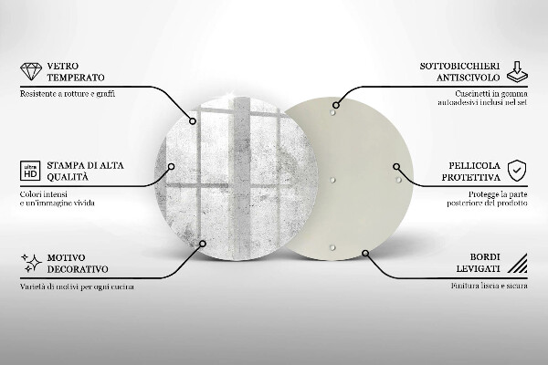 Skärbräda glas unik Betongstruktur