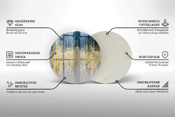 Skärbräda glas unik Designer abstraktion