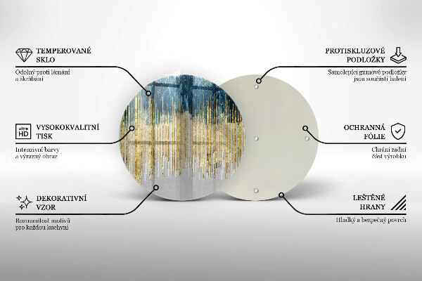 Skärbräda glas unik Designer abstraktion