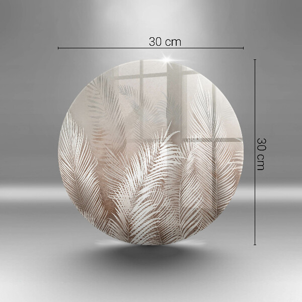 Skärbräda glas unik Boho vegetation löv