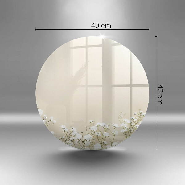 Skärbräda glas unik Bohoblommor i gips