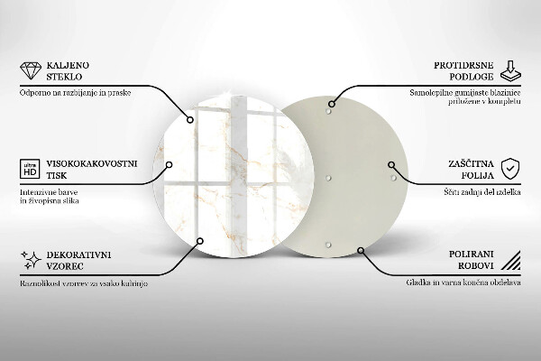 Skärbräda glas unik Elegant marmorsten