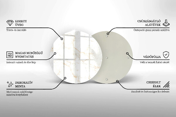Skärbräda glas unik Elegant marmorsten