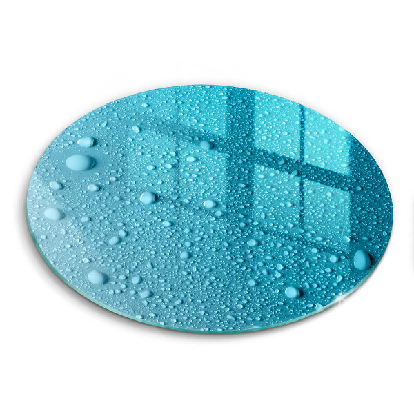 Skärbräda glas unik Vattendroppar