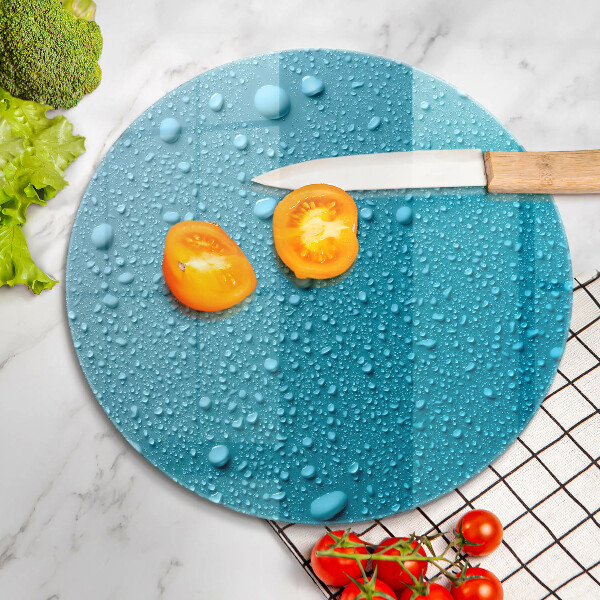 Skärbräda glas unik Vattendroppar