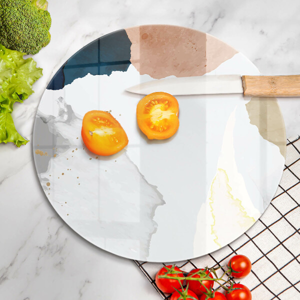 Skärbräda glas unik Abstrakta fläckar