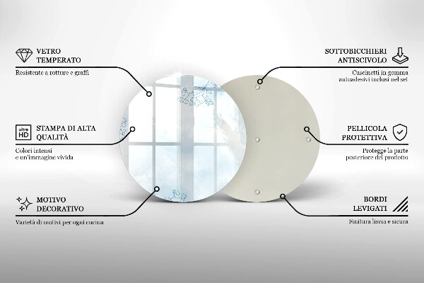 Skärbräda glas unik Delikat bakgrund