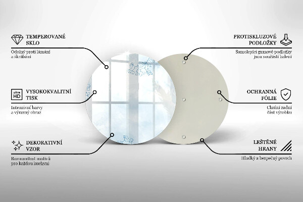 Skärbräda glas unik Delikat bakgrund