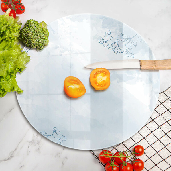 Skärbräda glas unik Delikat bakgrund