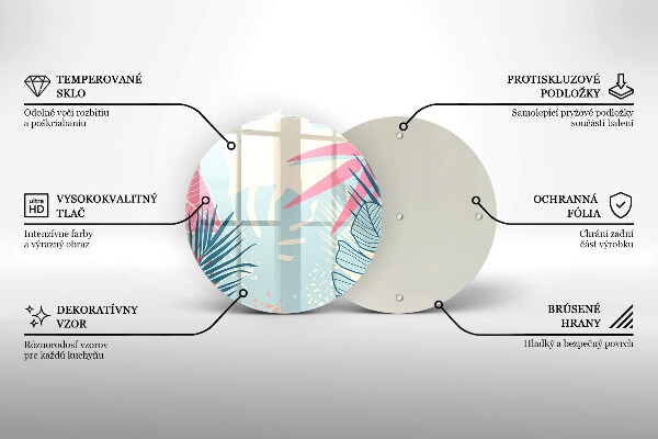 Skärbräda glas unik Pastellblad
