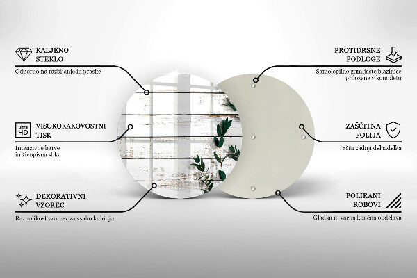 Skärbräda glas unik Gamla brädor och löv