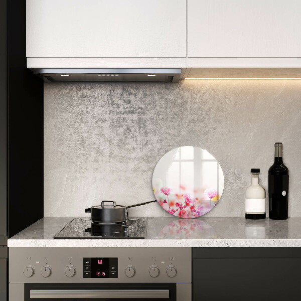 Skärbräda glas unik Blomsteräng