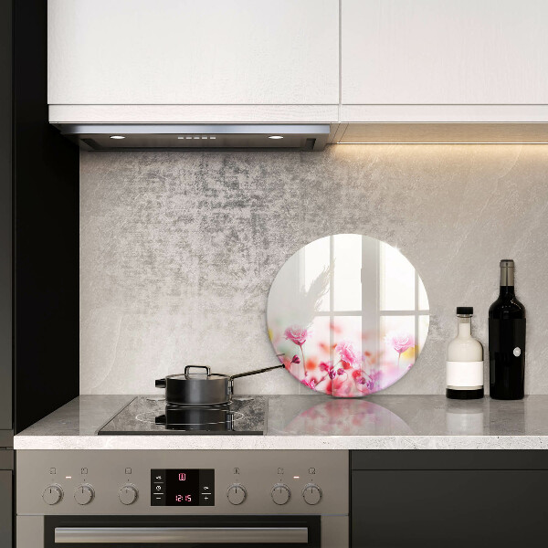 Skärbräda glas unik Blomsteräng