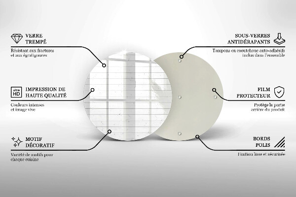 Skärbräda glas unik Moderna ljusa brädor