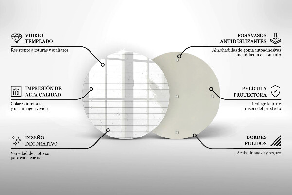 Skärbräda glas unik Moderna ljusa brädor