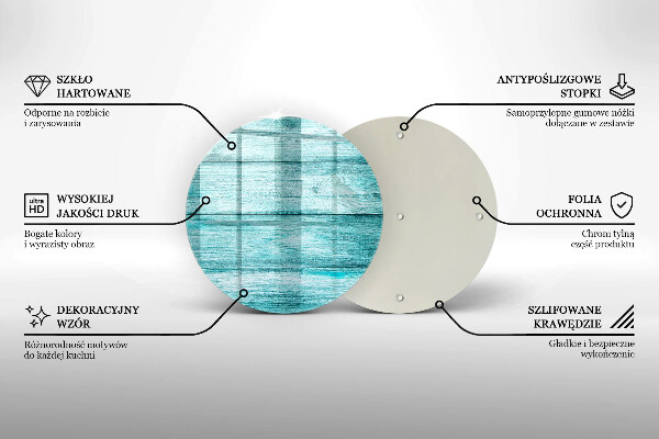 Skärbräda glas unik Vintage träskivor