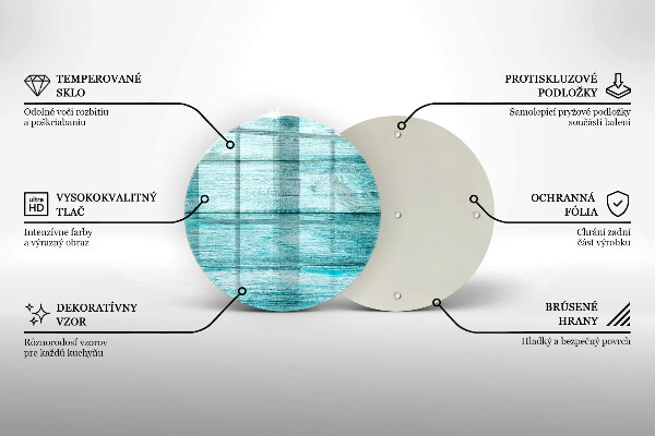 Skärbräda glas unik Vintage träskivor