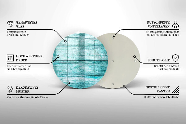 Skärbräda glas unik Vintage träskivor