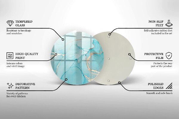 Skärbräda glas unik Stenabstraktion