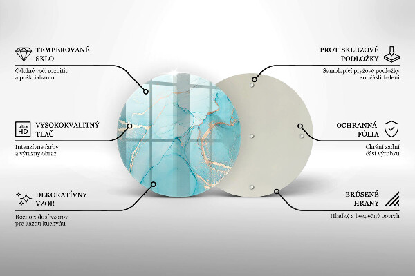 Skärbräda glas unik Stenabstraktion