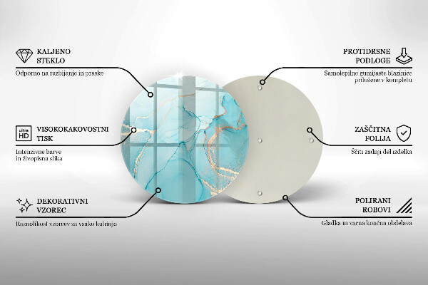 Skärbräda glas unik Stenabstraktion