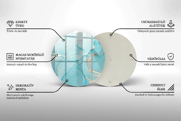 Skärbräda glas unik Stenabstraktion
