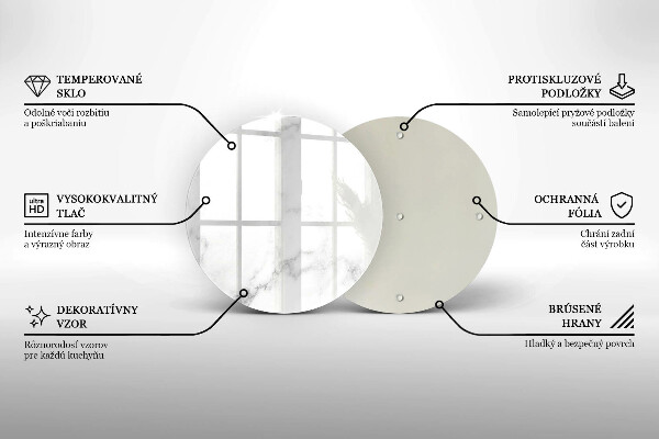 Skärbräda glas unik Modern marmor