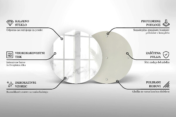 Skärbräda glas unik Modern marmor
