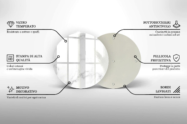 Skärbräda glas unik Modern marmor