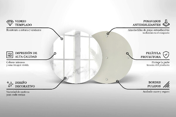 Skärbräda glas unik Modern marmor