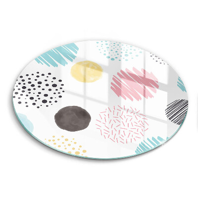 Skärbräda glas unik Målade former